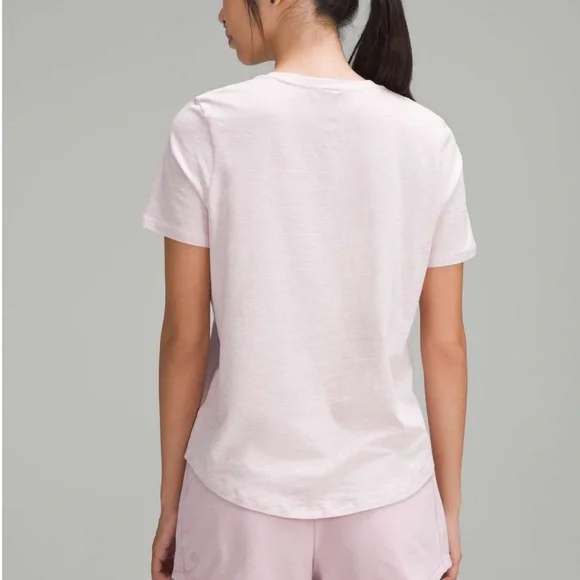 Lululemon Love Crewneck T-Shirt 20 Heathered Meadowsweet Pink - Picture 5 of 6